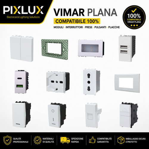 Vimar plana compatibile prese - vimar,