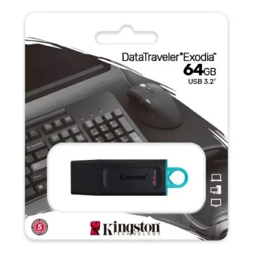Pendrive usb 64gb kingston - pendrive,