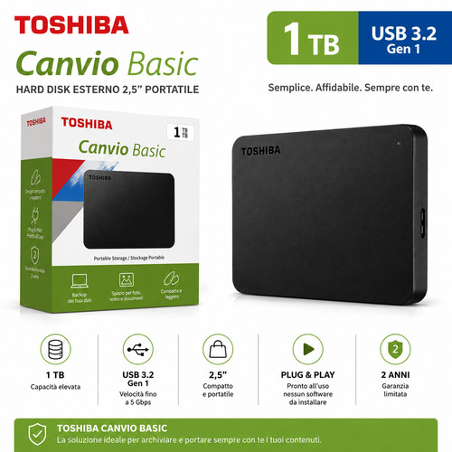 Toshiba canvio basics - basics, hard