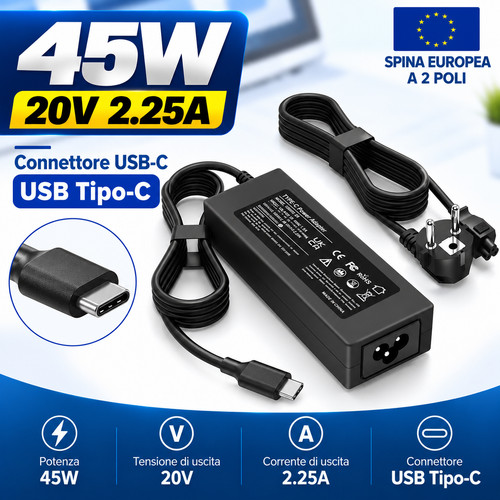 Caricatore usb tipo 45w - caricatore,